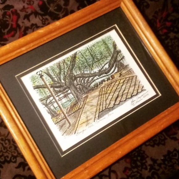 Banyon tree print wall picture from Maui - Picture 2 of 3